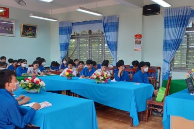 Chi đoàn trường THCS Tịnh Thọ mở lớp Cảm tình đoàn cho các em học sinh
